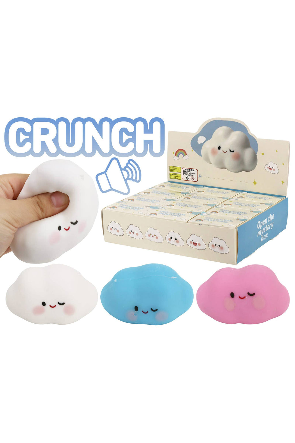 Cloud Crunchy Bead Squishy Toy