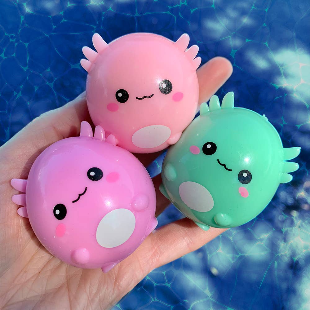 Sticky Bubble Blobbies Baby Axolotls packaging