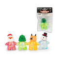 Scrunchems Sugar Christmas Characters squishy fidget toys: Santa, Christmas tree, reindeer and snowman