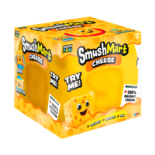 RMS® SmushMart™ Giant Cheese Block Squishy 1pc