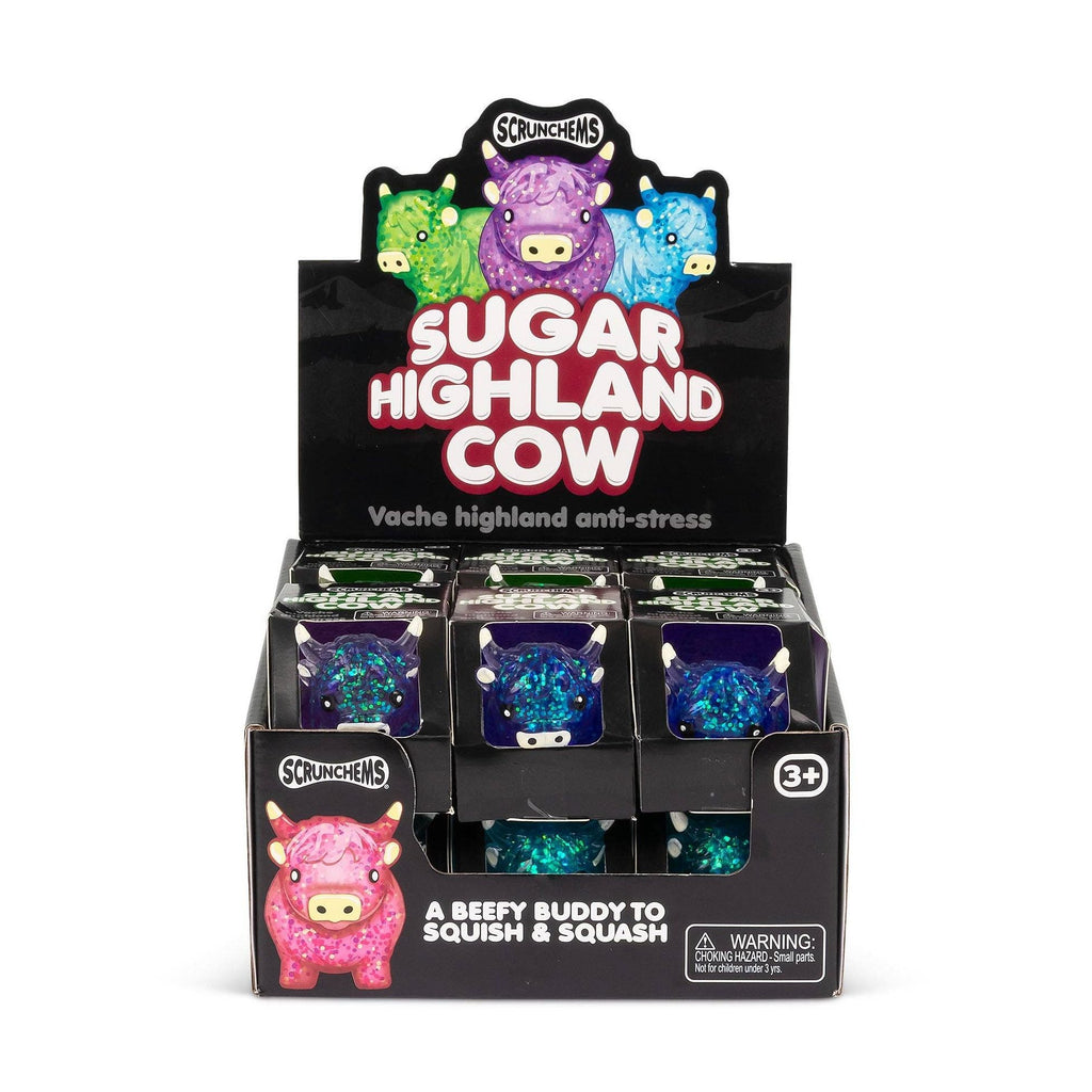 Scrunchems Sugar Highland Cow Squishy Fidget Toy (1pc) Color Ships Assorted