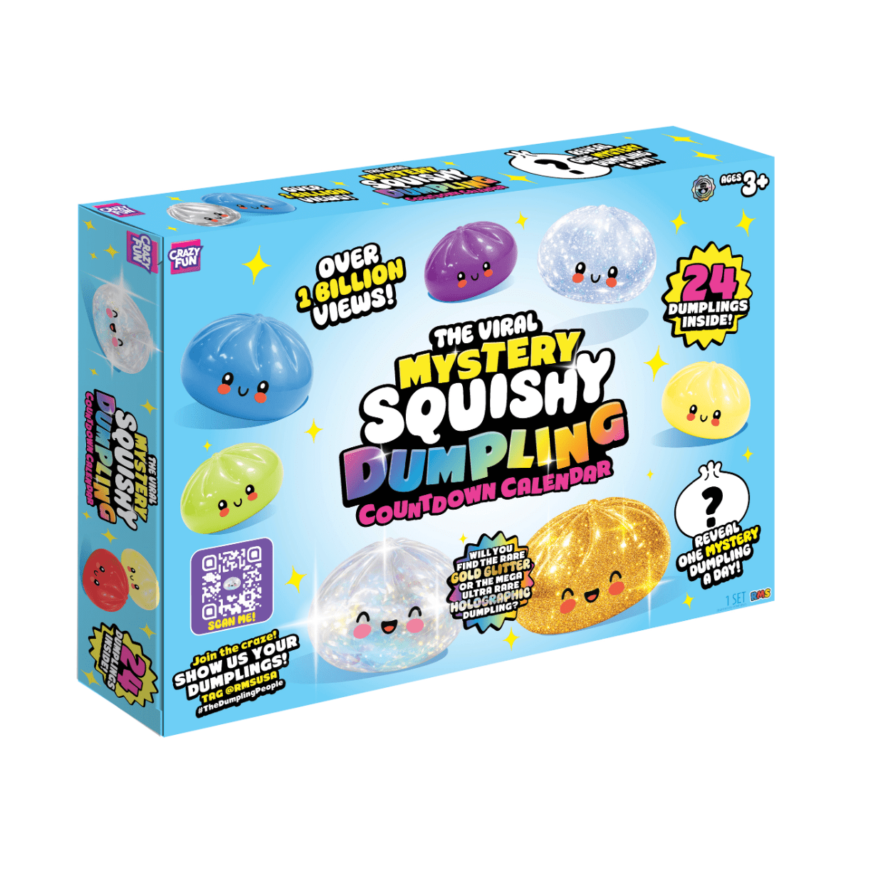 RMS® Crazy Fun™ Dumpling Advent Squishy Calendar 2026 24pc-PREORDER