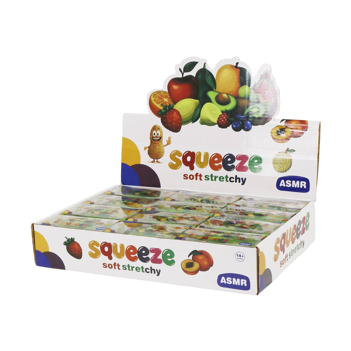 Color-Changing Mango Crunchy Bead Slime Filled TPR Squishy