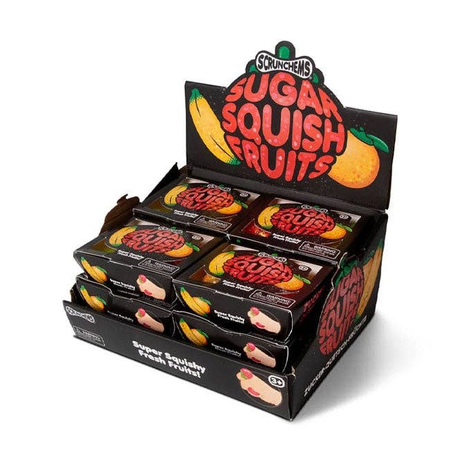 Scrunchems® Sugar Squish Fruits Squishy | 3-Piece Glitter Set