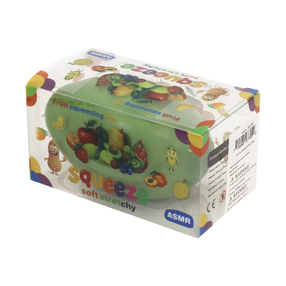 Color-Changing Mango Crunchy Bead Slime Filled TPR Squishy