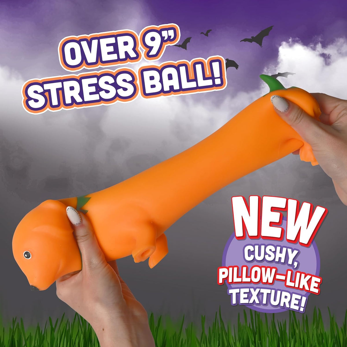 Toymendous Squishy Weenie Dog - Pumpkin