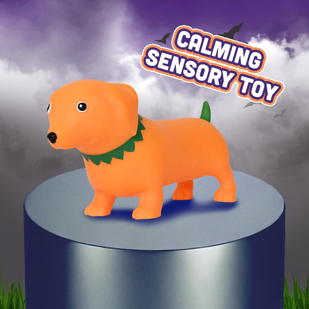 Toymendous Squishy Weenie Dog - Pumpkin