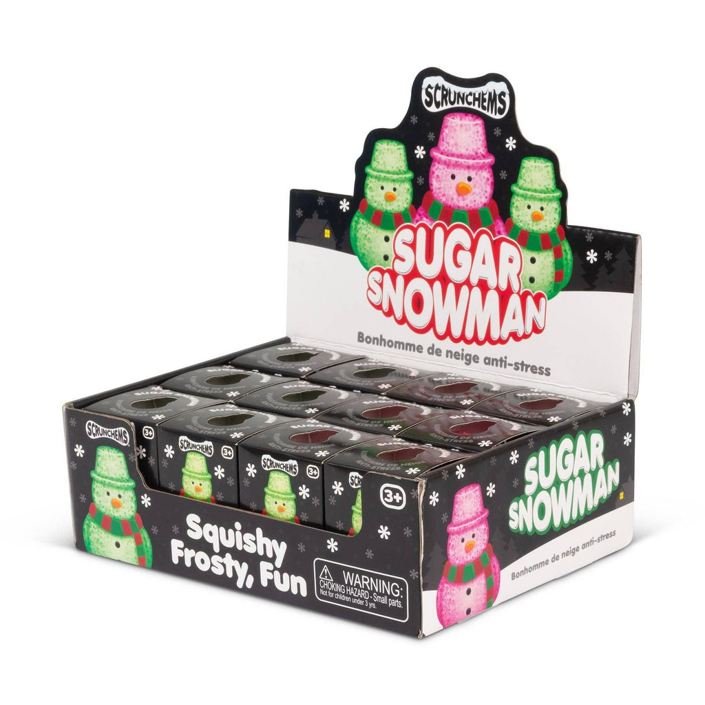 Scrunchems Sugar Snowman Squishy Fidget Toy (1pc) Color Ships Assorted