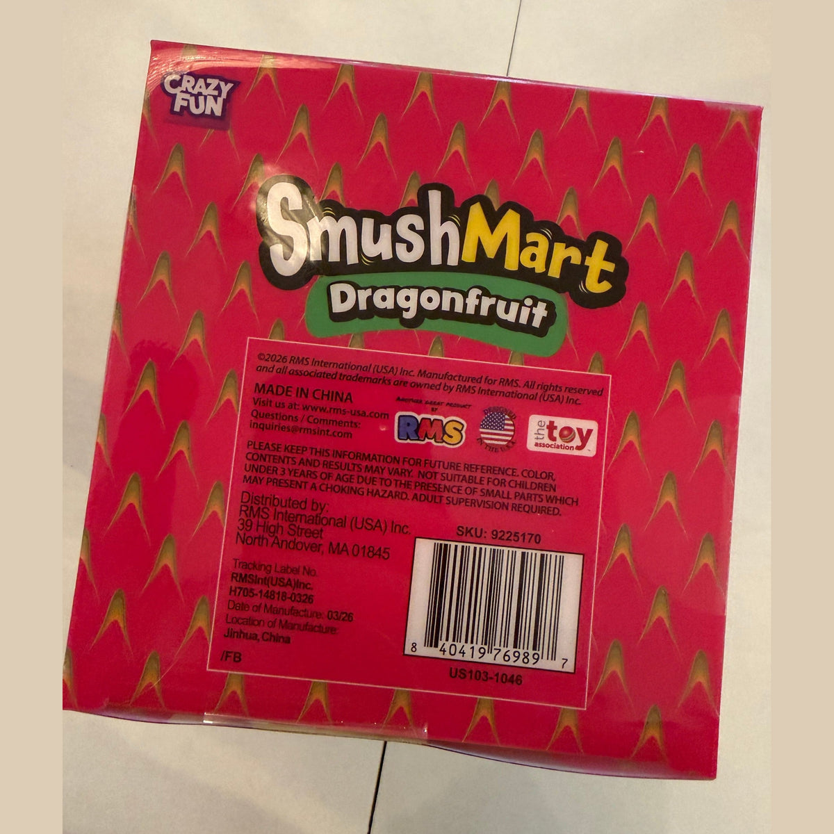 Smushmart dragon fruit squishy