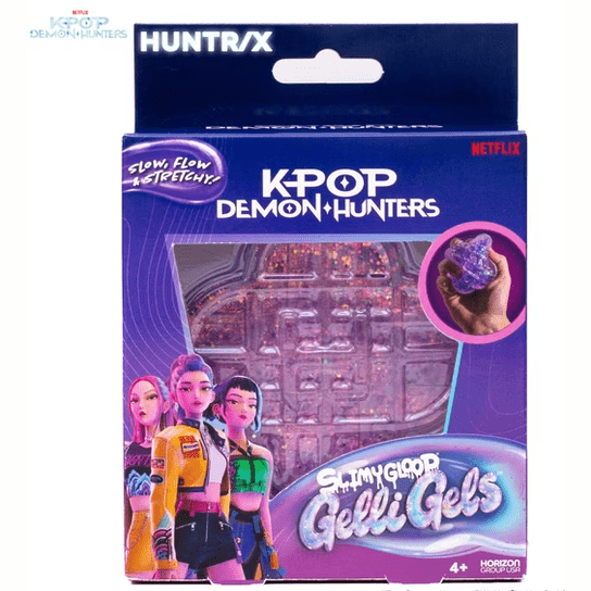 KPop Demon Hunters™ HUNTR/X Slimygloop Gelli Gel – Sparkly Purple Squeeze Toy