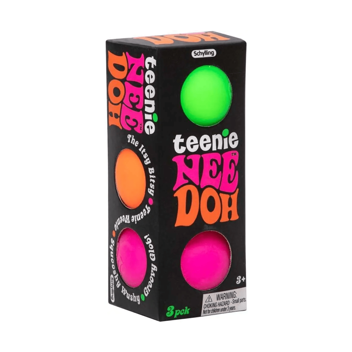 NeeDoh Teenie 3 pack of mini squishy stress balls