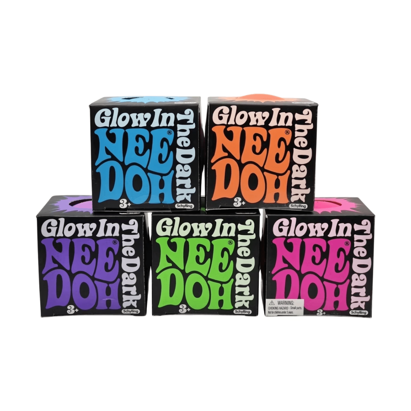 Needoh Teenie Glow in The Dark! (1 random color per order)