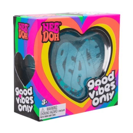NeeDoh Good Vibes Only Squishy Fidget Toy (Text on Heart May Vary)