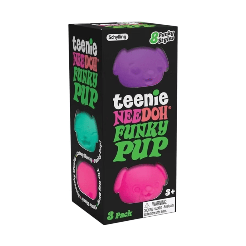NeeDoh Teenie Funky Pups Squishy Fidget Toy Set of 3