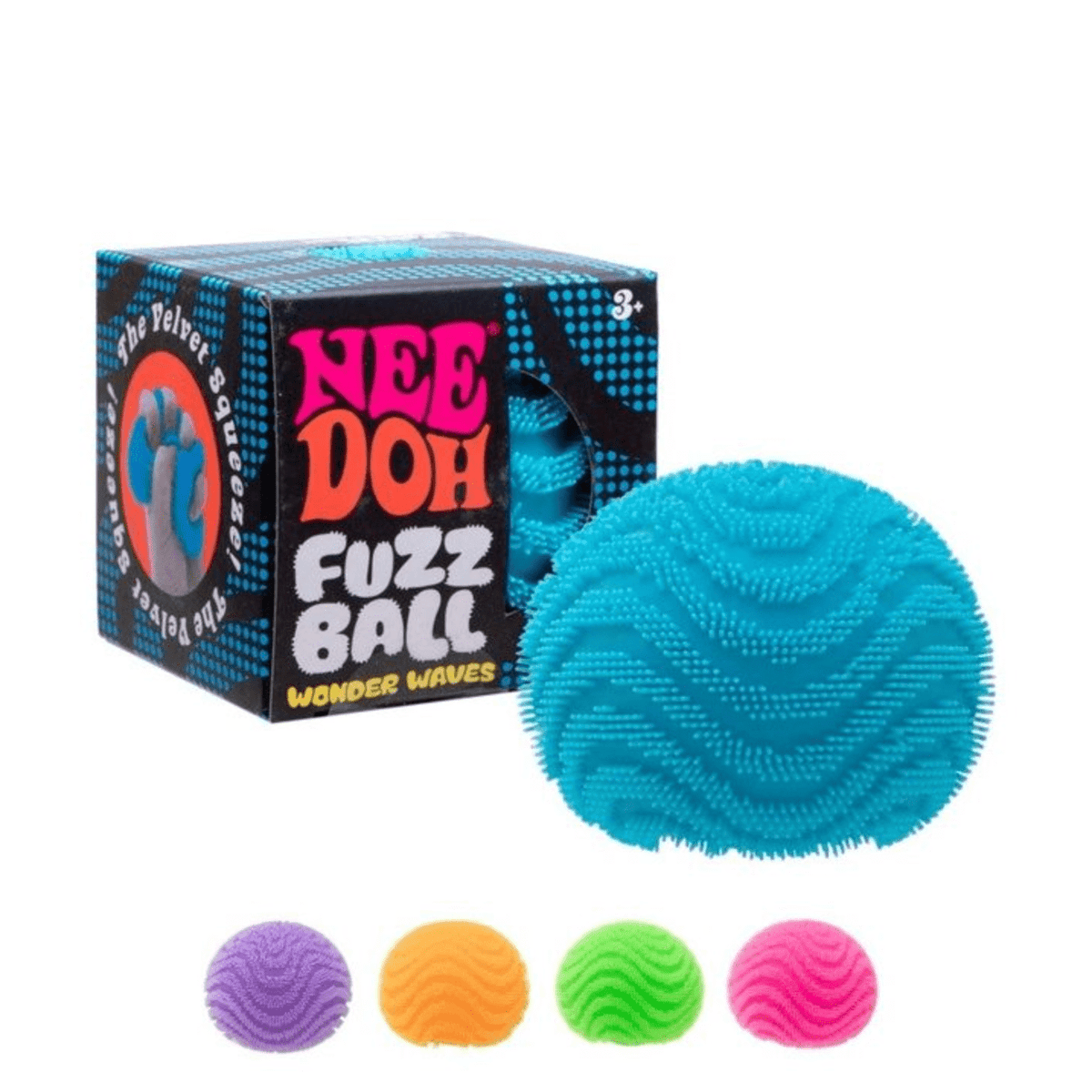 NeeDoh Fuzz Ball Squishy Fidget Toy (Wonder Waves)