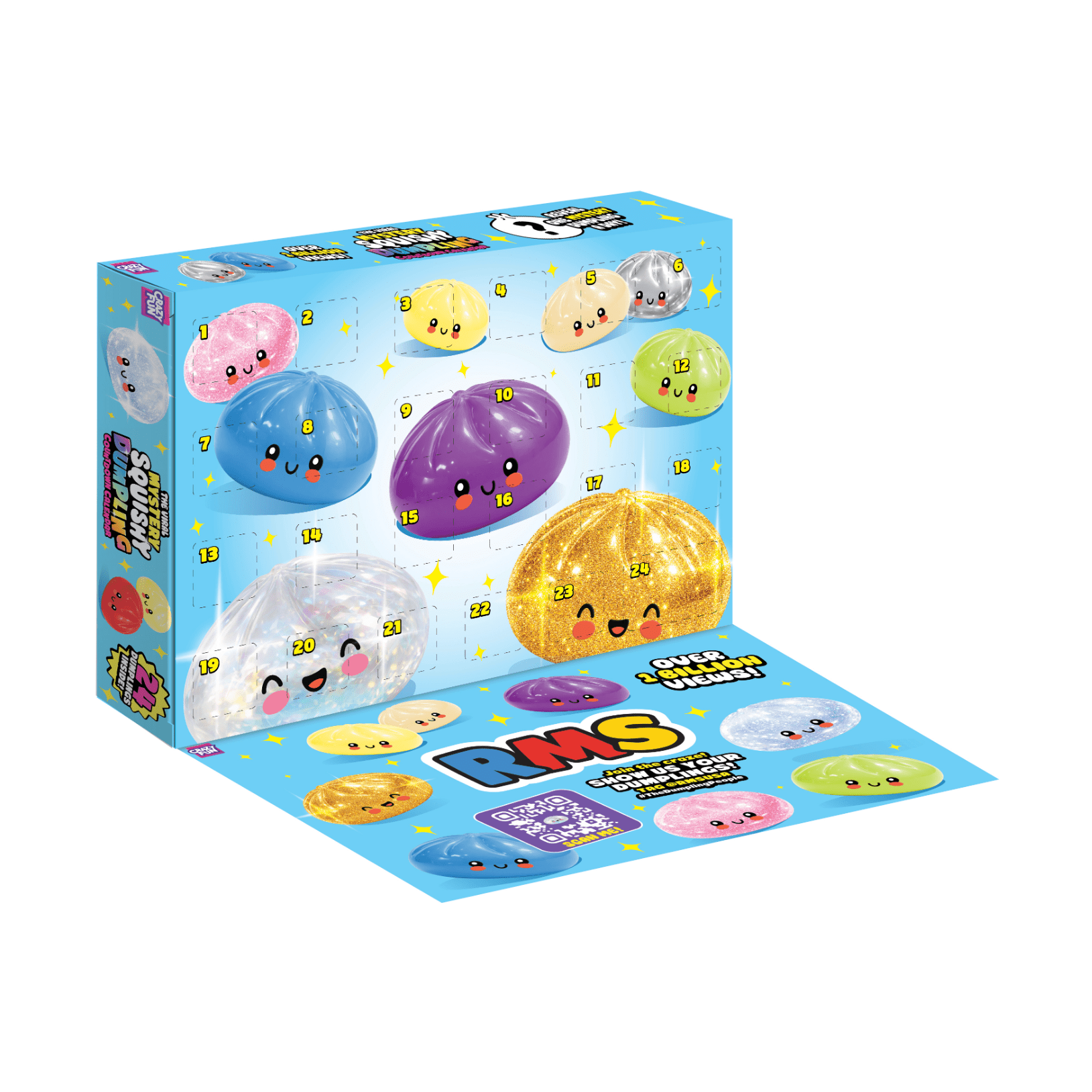 RMS® Crazy Fun™ Dumpling Advent Squishy Calendar 2026 24pc-PREORDER