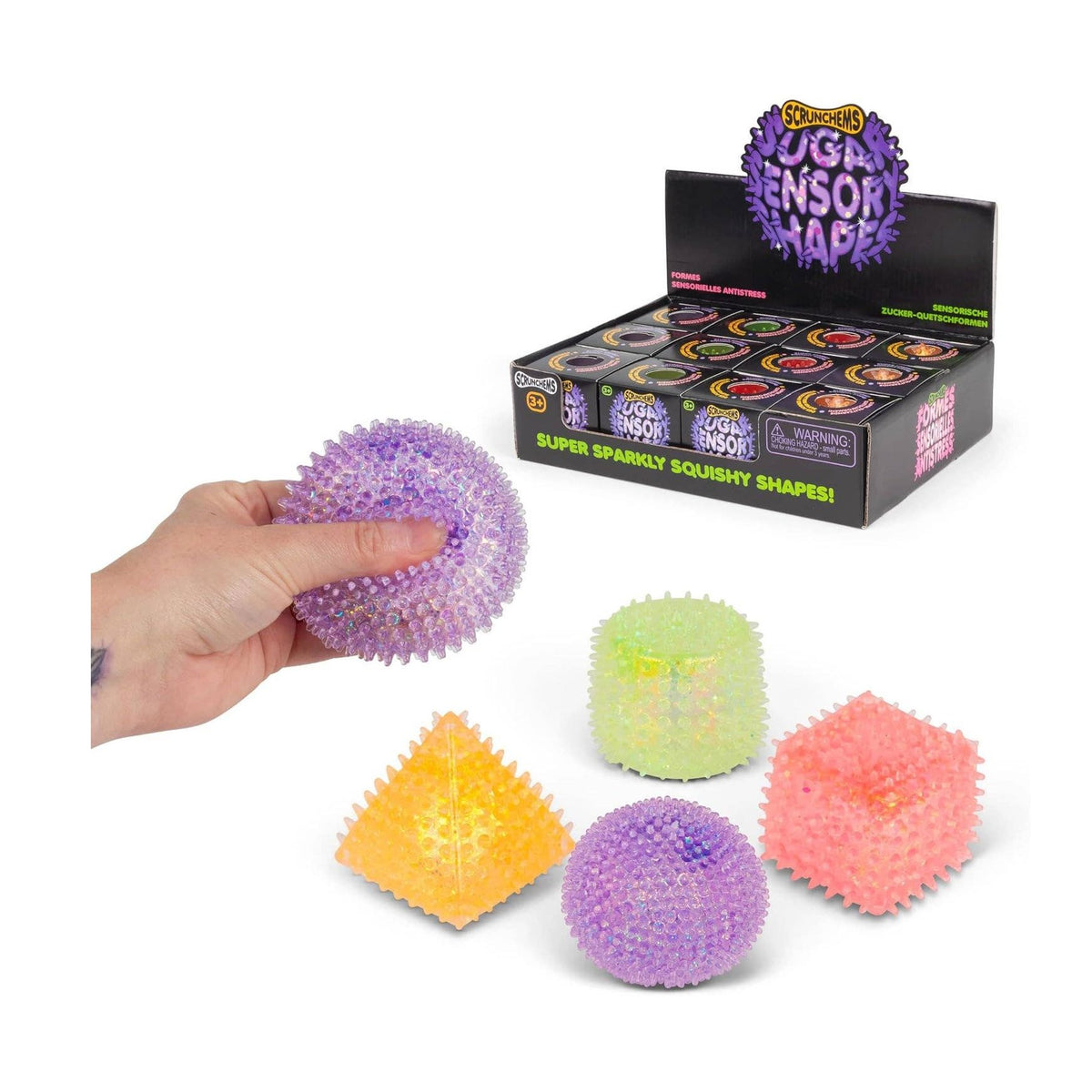 Scrunchems® Sensory Sugar Shapes Squishy Fidget Toy (1pc)