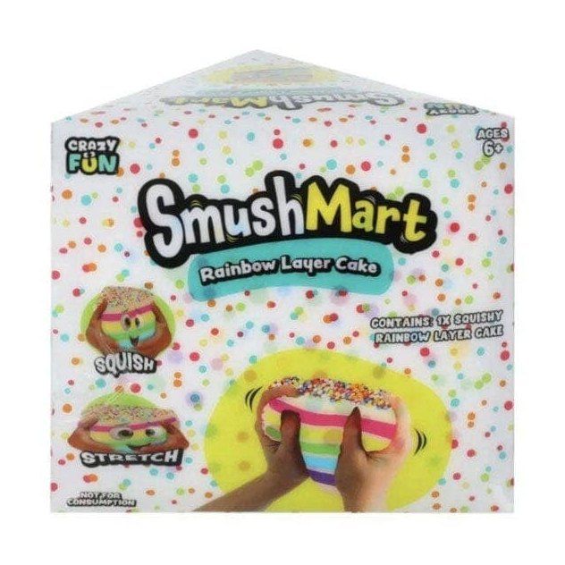 RMS® SmushMart™ Giant Rainbow Cake Slice Squishy 1pc