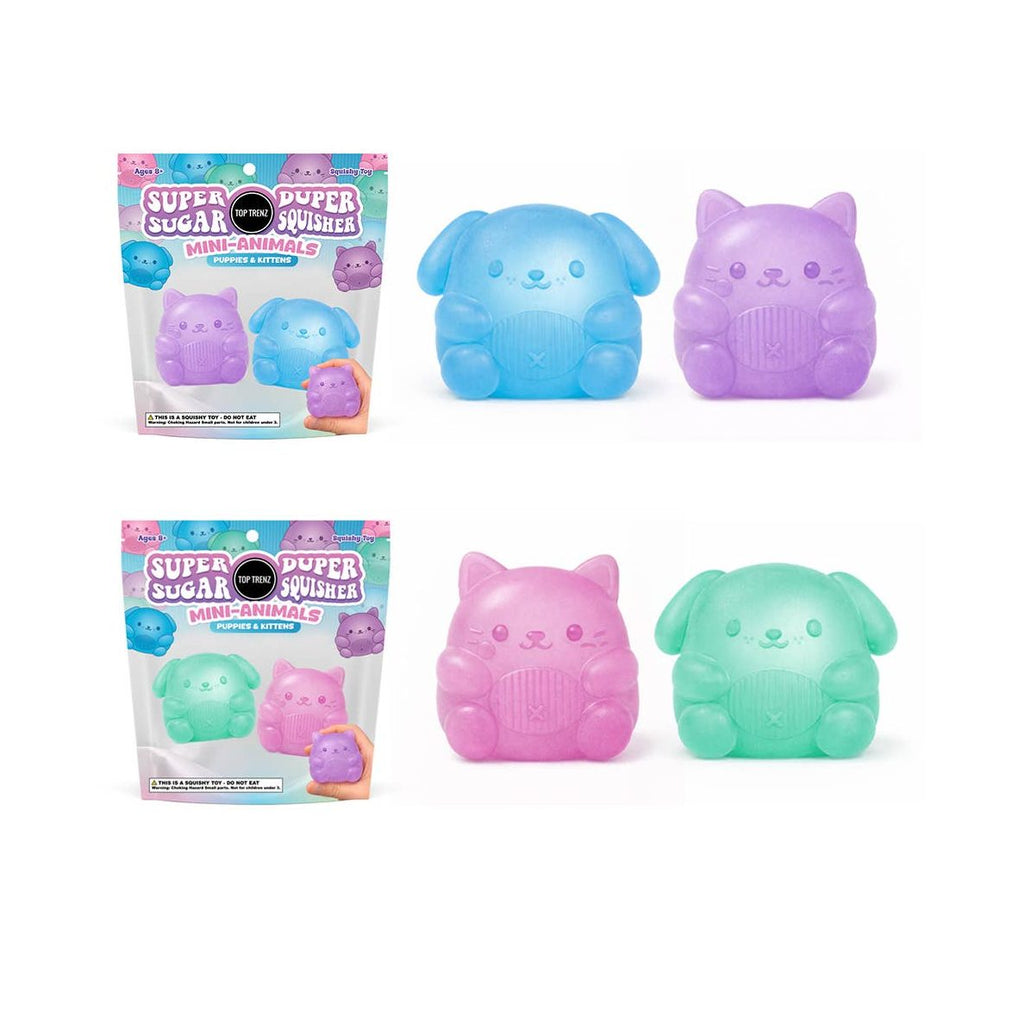 Super Duper Sugar Squisher Mini Kitty & Puppy 2-pack packaging