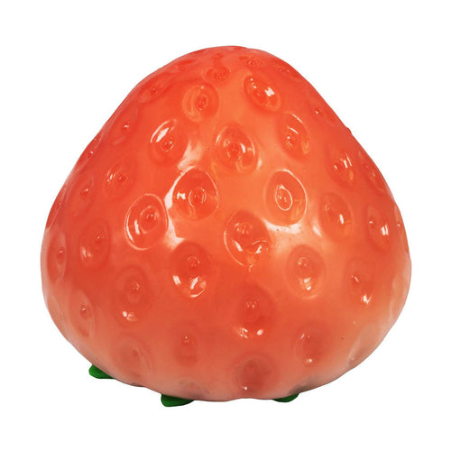 JUMBO Strawberry UV Light Changing Slime Filled Squishy