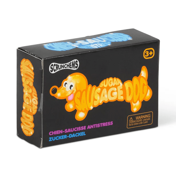 Scrunchems® Sugar Sausage Dog Squishy | Dachshund Fidget 1 per order)