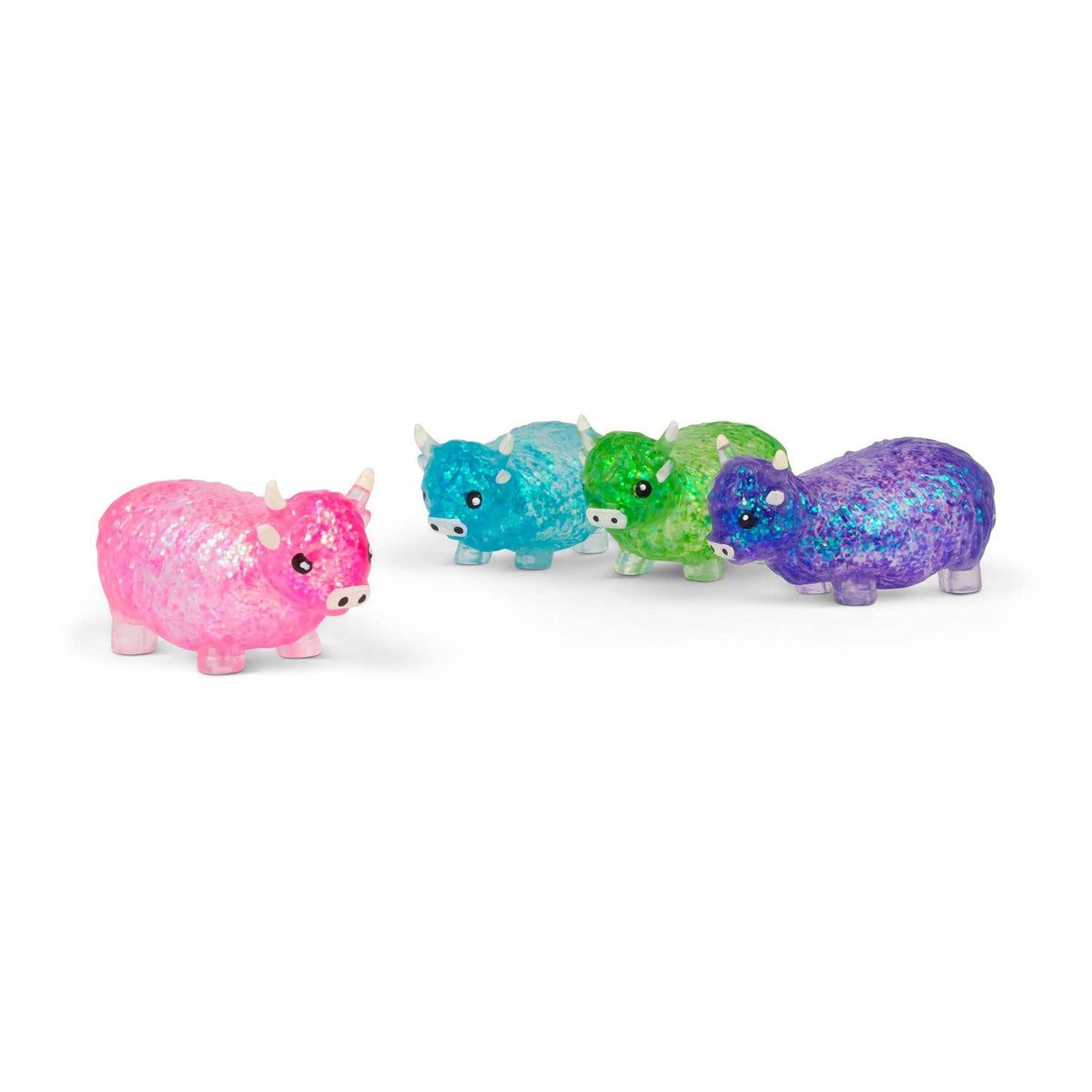 Scrunchems Sugar Highland Cow glittery squishy fidget toy