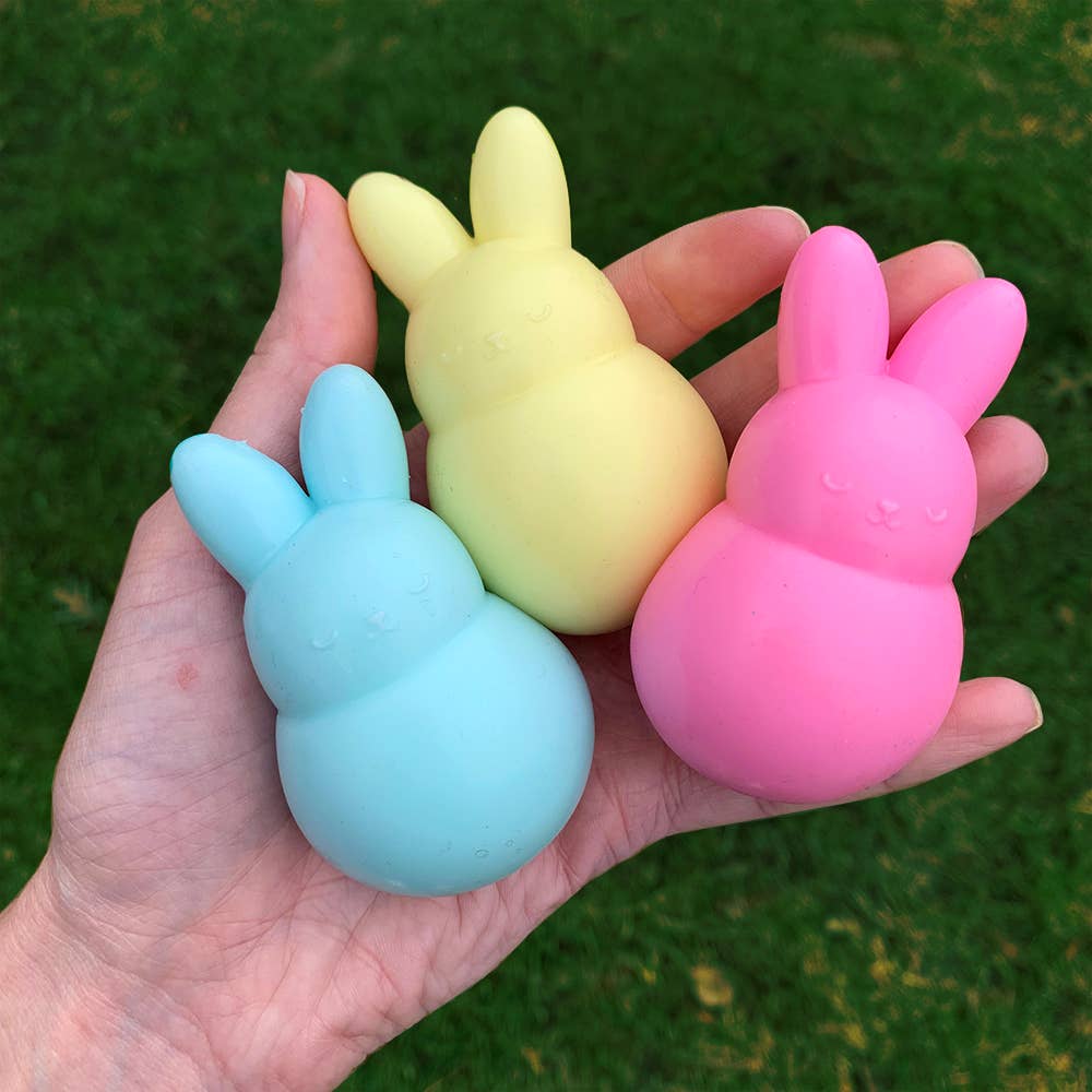 Bunny Blobbies stuck to a wall