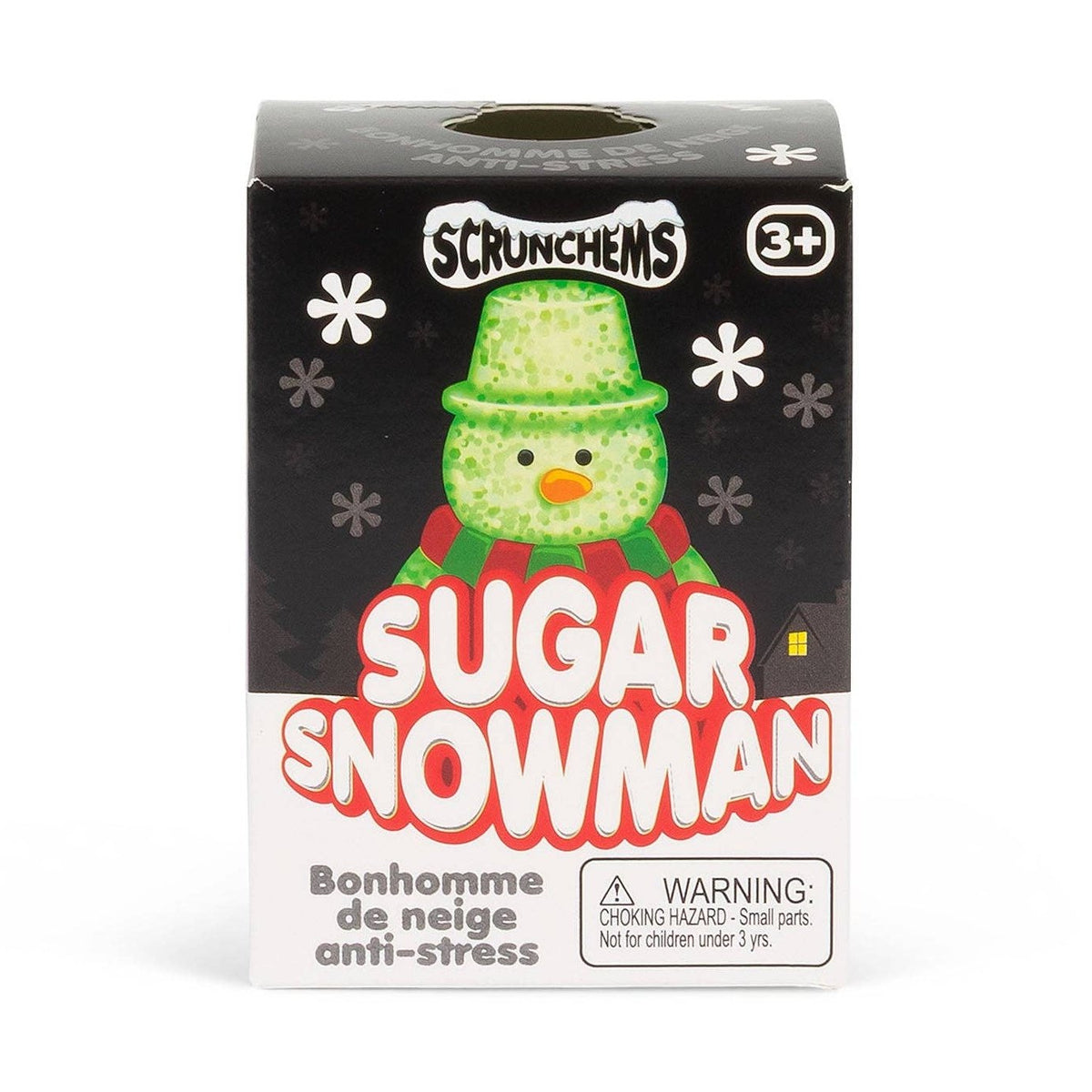 Scrunchems Sugar Snowman Squishy Fidget Toy (1pc) Color Ships Assorted