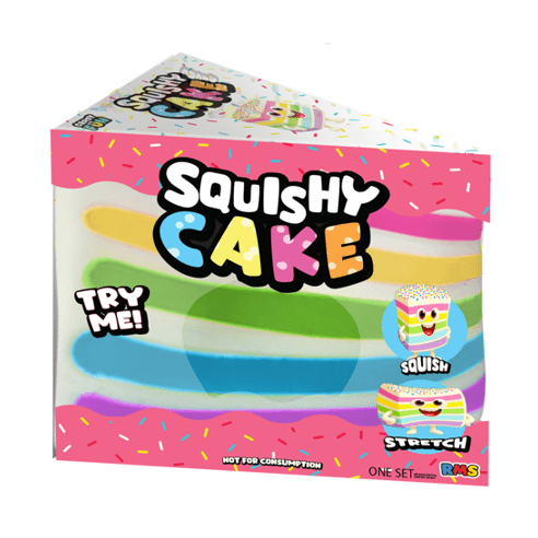RMS® SmushMart™ Giant Rainbow Cake Slice Squishy 1pc