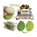 Color-changing mango squishy toy filled with crunchy bead slime
