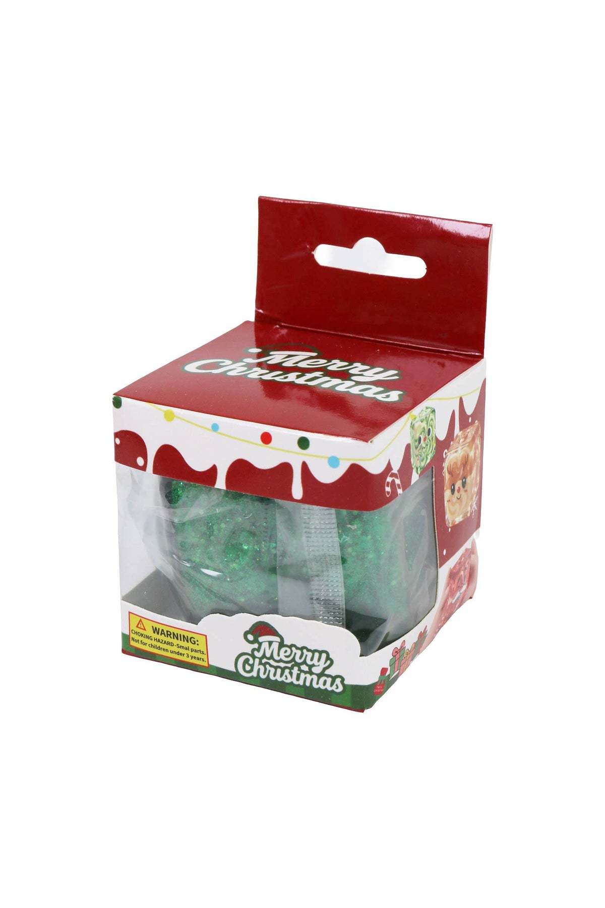 Christmas Glitter Sugar Cube Squishy