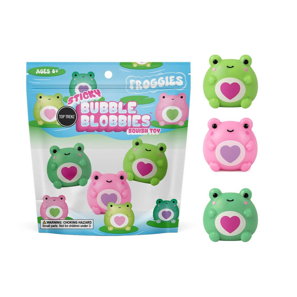 Sticky Bubble Blobbies Frogs 3-Pack