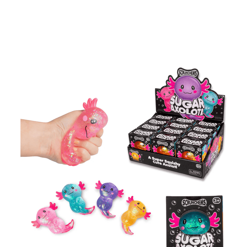 Scrunchems® Sugar Axolotl Squishy Fidget Toy (1pc) Assorted