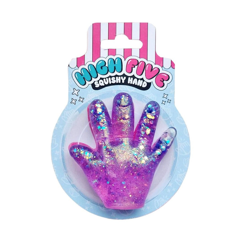 Sparkly Squishy High Five Hand stretched